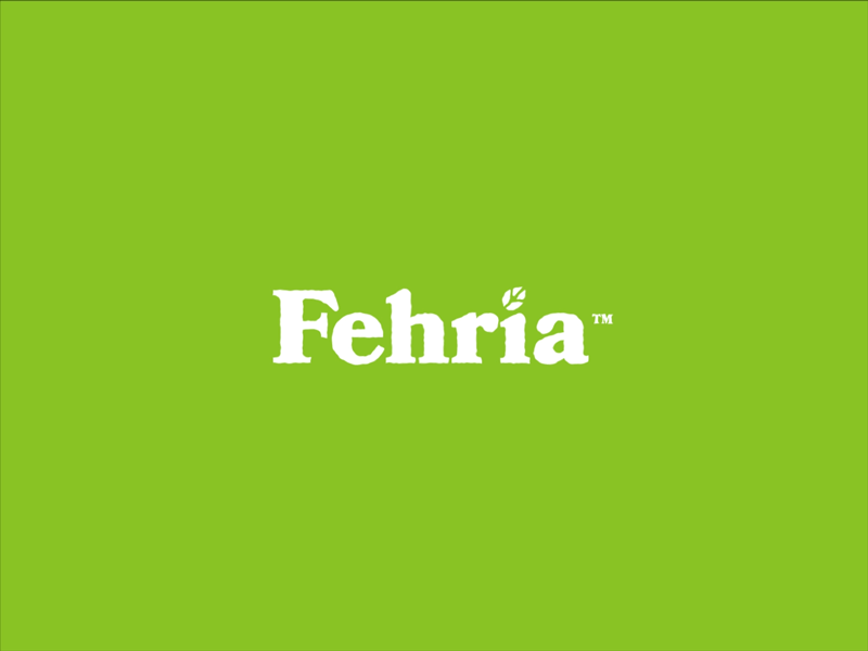 Fehria - Natural Products beauty evergreen green leaf logo natural plant based