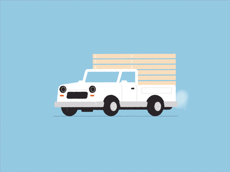 Peugeot 404 animation car clean design flat graphic design illustration illustrator motion tunisia vector