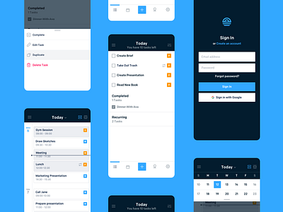 Dawn - Your Most Productive Day, Every Day. app calendar calendar design design ios todo app todolist web