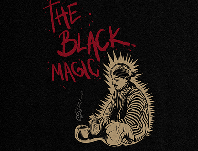 Black Magic art artwork blackmagic clothing design commision designforsale draw drawing graphic design horror art illustration illustrator poster poster art typography vintage