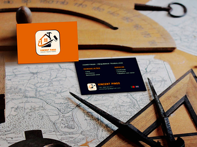Logo + Business Card Handyman branding design graphic design illustration illustrator logo vector