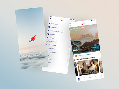 SriLankan Airlines Mobile App Redesign airline app flight app flight booking interaction design mobile app design mobile ui travel app uxuidesign