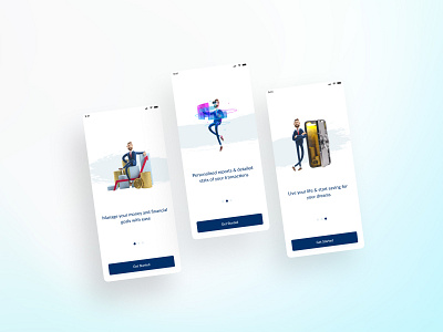 Onboarding UI Design: Finance App 3d design finance app illustration mobile app design mobile ui onboarding ui splash ui design uidesign uiux uxdesign uxuidesign