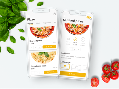 Food delivery app app design ui ux