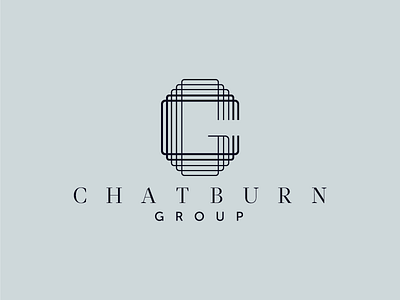 Chatburngroup Logo branding elegant identity lines logo mark modern real estate serif serif sans