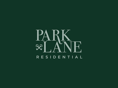 Park Lane Logo brand concept green keys logo residential