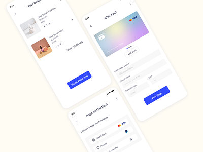 Credit Card Checkout Page app checkout design illustration mobile app payment typography ui ux