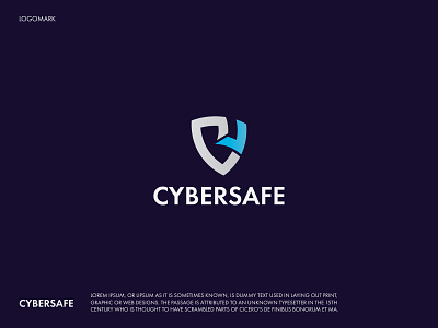 C letter, Cyber logo, Security logo