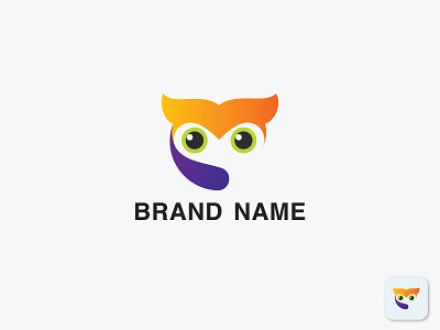 Cute Owl,  Modern Owl Logo