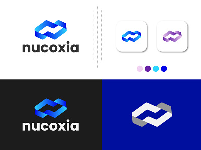 nucoxia, modern n logo, lettermark
