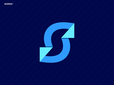 Modern S Logo For Snotox abstract app logo brand business logo colorful creative gradient identity letter logo design logomark modern s networking logo simple logo software logo startup technology