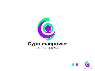 Cypo manpower , C Letter, People advertising app logo brand identity business grow business logo c letter logo company creative digital agency financial human logo idea logomark manpower logo marketing logo modern simple startup