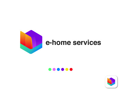 e-home service logo for ecommerce site