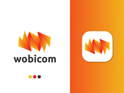 wobicom logo concept for a Telecom company abstract app logo branding business commercial logo communication connection ecommerce gradient internet lettermark logo design modern logo modern w logo networking telecom logo design unique logo vector