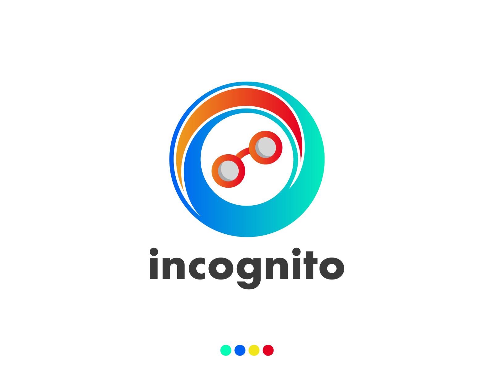 Incognito icon monochrome simple cyber security Vector Image