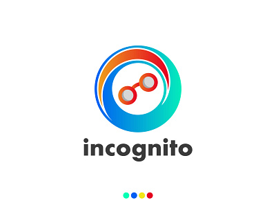 incognito Logo Design, Cute Incognito anonym anonymous brand identity brand logo branding business logo colorful creative logo cyber agency ecommerce gradient hacking incognito logo internet protocol logo design modern networking professional logo