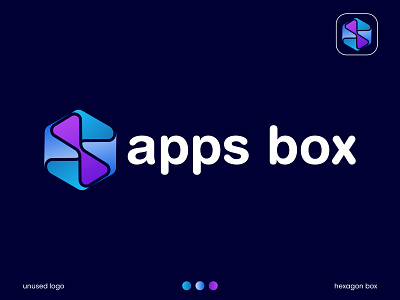 apps box brand logo concept | hexagon