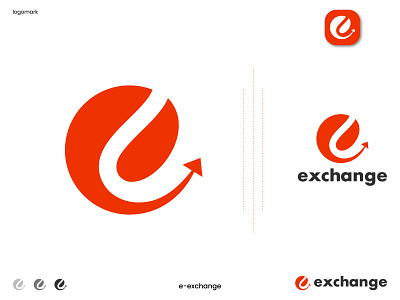e exchange brand logo mark | e letter logo