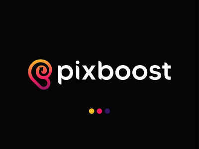pix boost Logo Concept | Modern P Logo Design