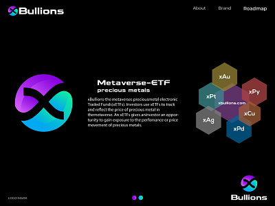 xBullions metaverse logo | x infinity concept