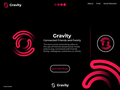 Logo design for Gravity | Social Network Brand