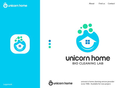 Cleaning service company logo