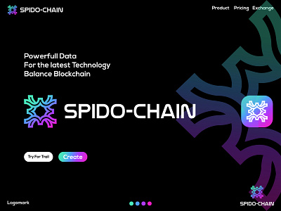 Spido-chain logo design | Blockchain logo app icon blockchain brand identity branding crypto cryptocurrency ecommerce logo logo design metaverse modern logo nft nfts spider spider blockchain spider nft logo symbol tech technology visual identity