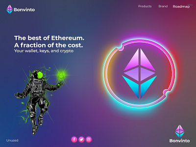 Ethereum  logo concept