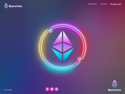 Ethereum logo bitcoin brand identity branding coin crypto cryptocurrency currency digital ecommerce ethereum gradient logo metaverse nft art nft logo nft marketplace nfts token vector visual identity
