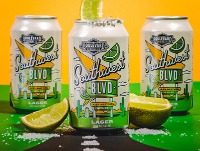 Southwest BLVD | Illustration & Packaging beer art beer label branding can design illustration package design vector