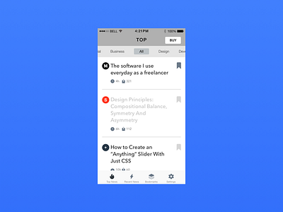 Low Mockup, Name TBD app feed feedback ios iphone mockup news news feed