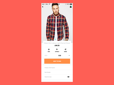Product View design mockup product shopping ui ux