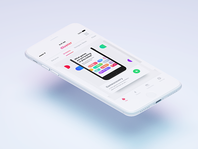 Cluster - An upcoming app app design product ui ux