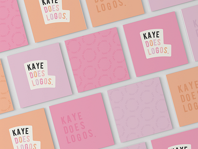 Kaye does logos. brand identity brand identity design branding expert business cards graphic designer logo design pink