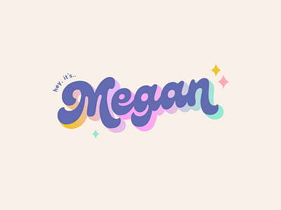Megan brand identity brand identity design branding expert colourful brand fun branding graphic designer logo design youtuber branding