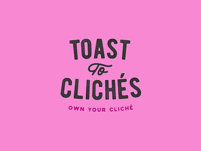 Toast to Clichés brand identity brand identity design branding expert fashion and accessories fashion branding logo design texture logo