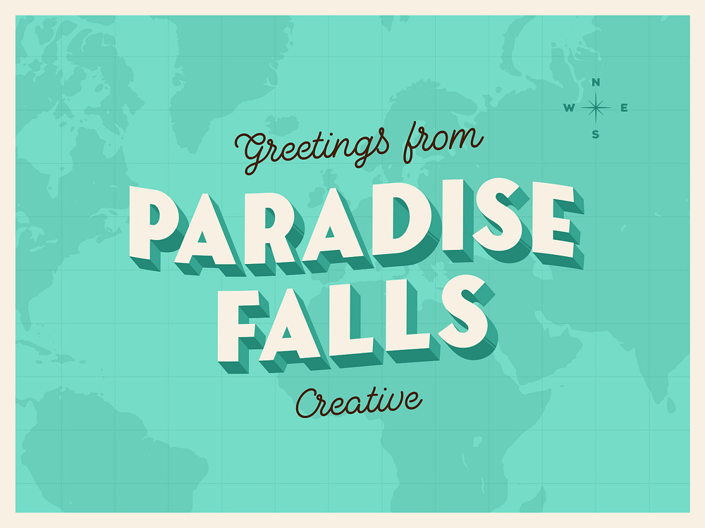 Paradise Falls designs, themes, templates and downloadable graphic ...