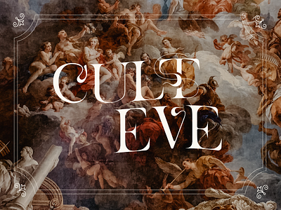 Cult Eve brand identity design logo logo design loungewear brand typography