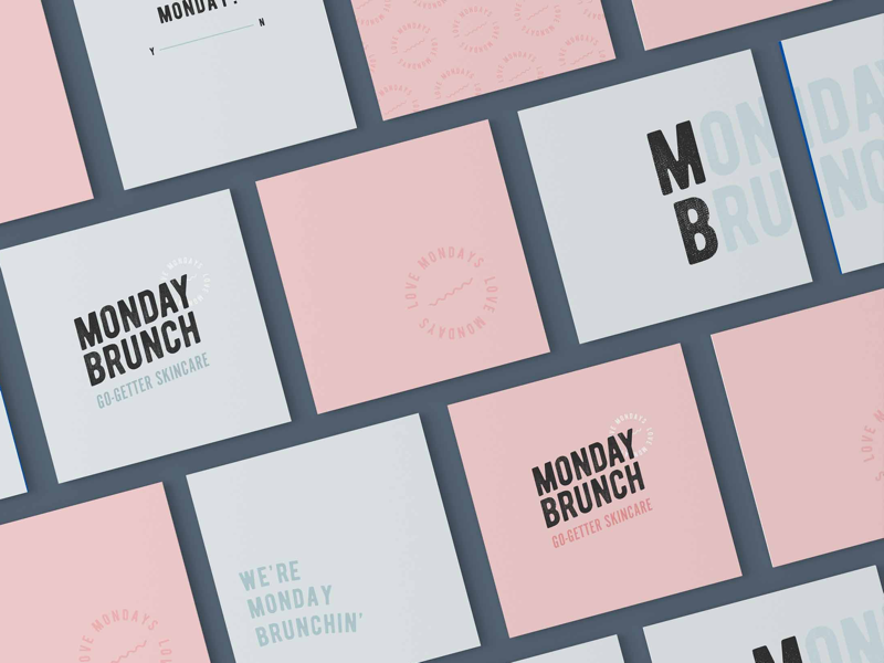 Monday Brunch cosmetics brand cosmetics branding skincare logo design skincare brand identity skincare line skincare brand