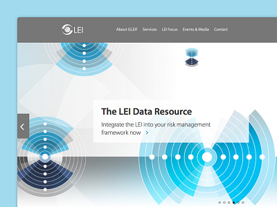 GLEIF - home page clean design home interface webdesign