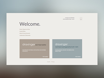 Welcome clean design flat minimal webdesign welcome