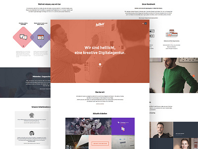 helllicht website 2016 agency clean concept design flat layout relaunch ui video webdesign website white