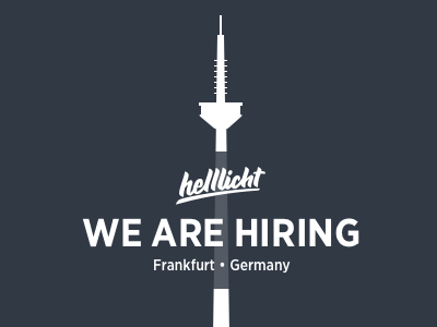 WE ARE HIRING black design frankfurt frontend hiring illustration job uiux