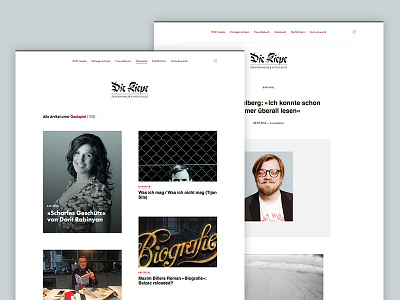Die Kiepe black blog clean design flat minimal web webdesign website white