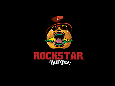 Rockstar Burger logo design