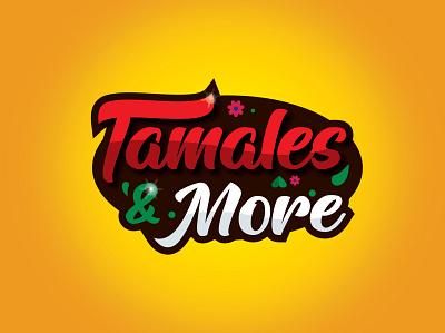 tamales & More logo 3d bar brand identity branding cafe concept design concept logo creative design food logo graphic design illustration logo logo design logo maker mesoamerican restaurant logo spanish logo spanish restaurant tamal tamale logo