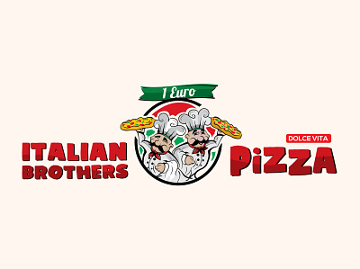 Italian brothers pizza by Dolce Vita logo 3d brand identity branding brothers pizza cafe cafe logo creative design creative logo dolce vita food logo illustration italian pizza logo italian restaurant logo logo logo design pizza logo pizza shop logo restaurant logo traditional food logo