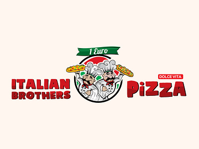 Italian brothers pizza by Dolce Vita logo