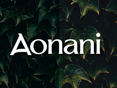 Aonani - skincare spa cosmetics beauty feminine logo