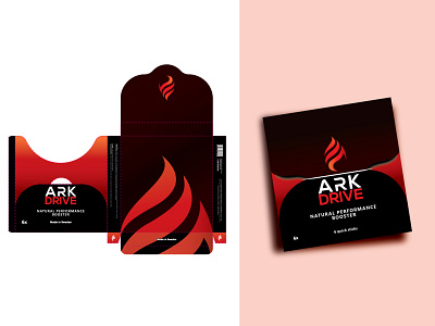 this is the product box packaging design for ark drive